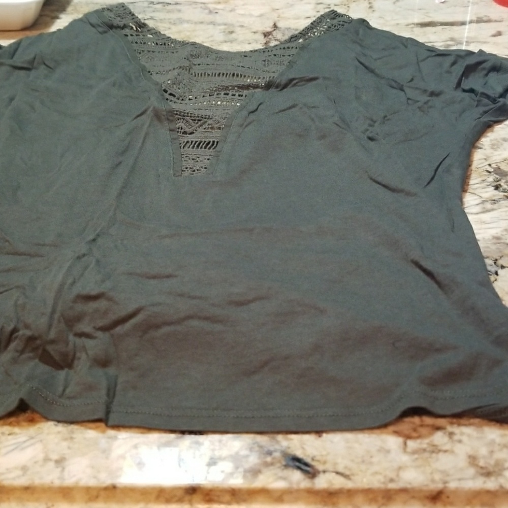 Anthropologie Tiny brand open back shirt